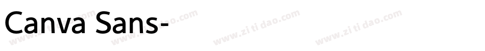 Canva Sans字体转换